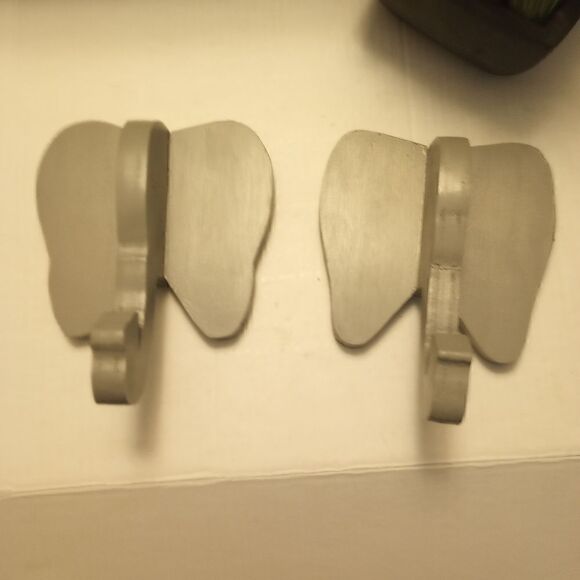 Handmade wooden elephant wall hangers - Picture 6 of 8